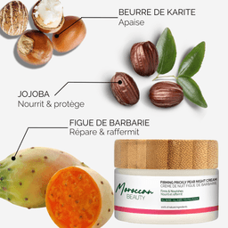 Prickly pear night cream - 100% natural